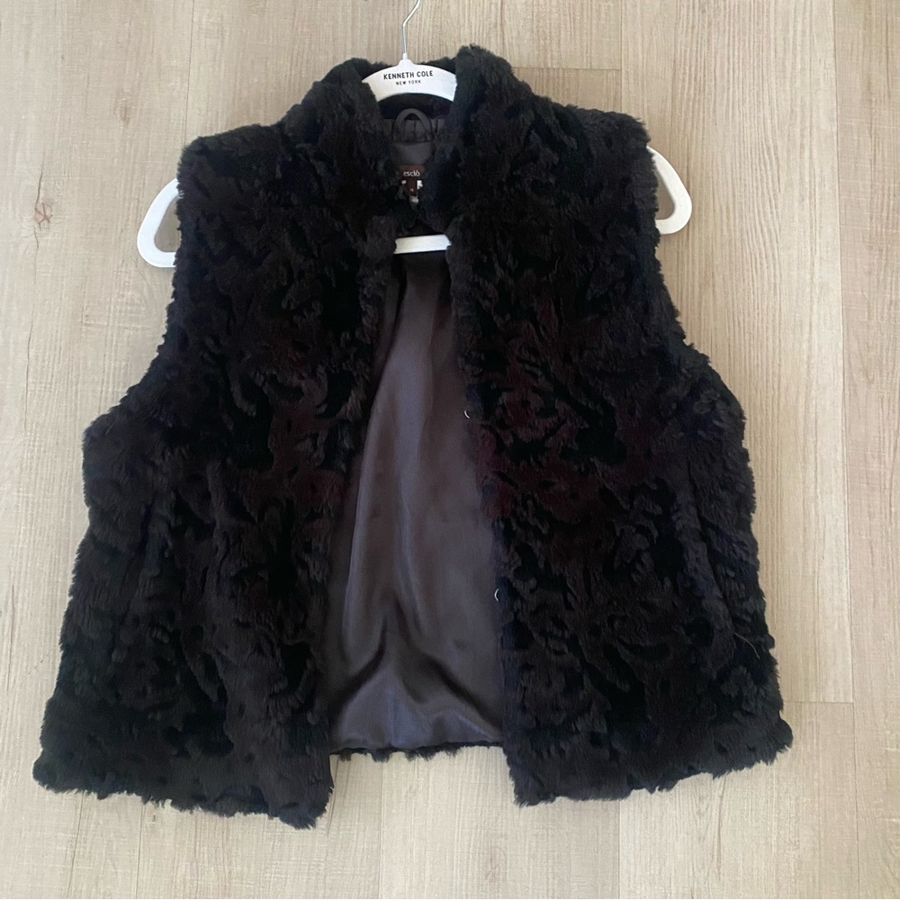 Luxurious Black Faux Fur Vest